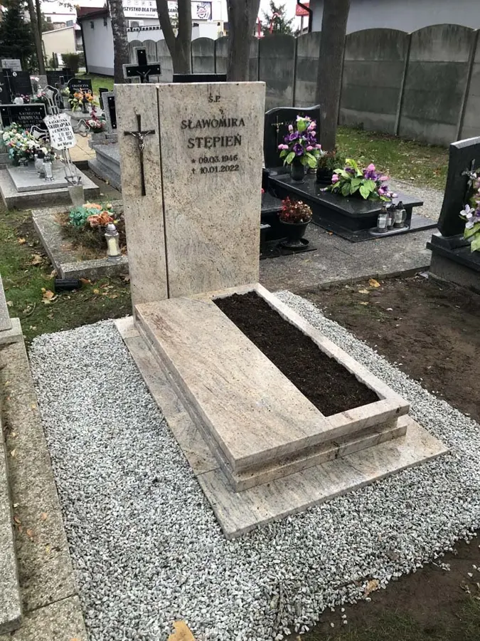 Nagrobek pojedynczy, realizacja eGranit