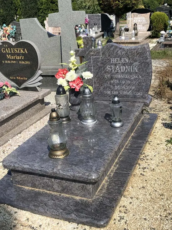 Nagrobek pojedynczy, realizacja eGranit