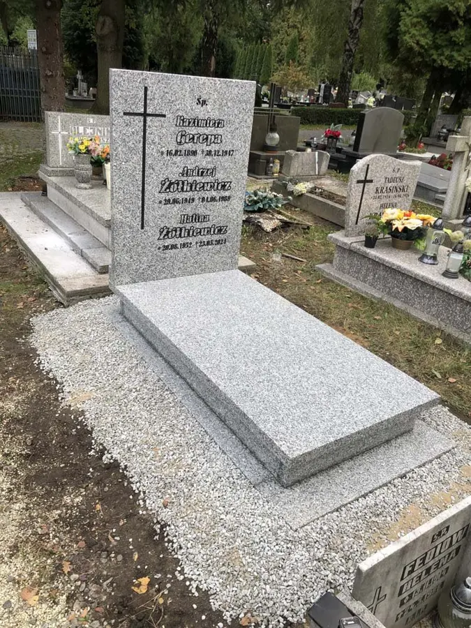 Nagrobek pojedynczy, realizacja eGranit