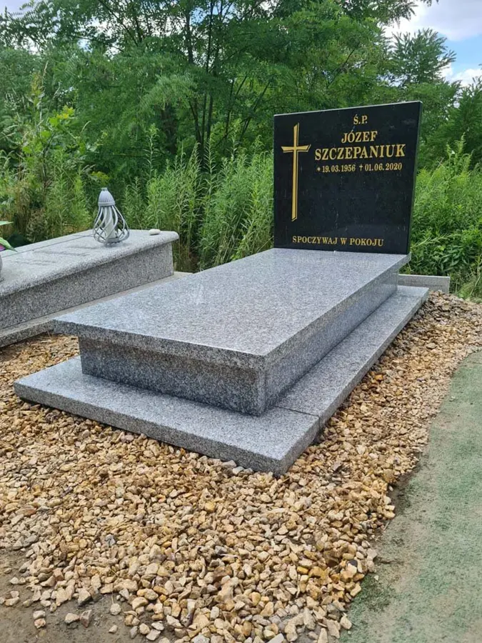 Nagrobek pojedynczy, realizacja eGranit