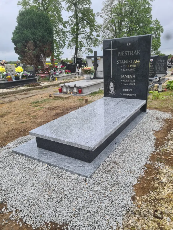 Nagrobek pojedynczy, realizacja eGranit